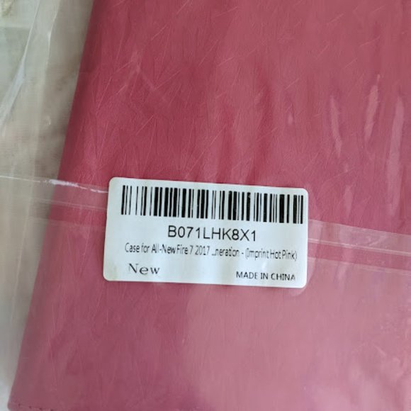 NWT Bear Motion Hot Pink Amazon Fire 7 Case - Picture 2 of 3